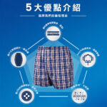 【non-no儂儂】男性 精梳棉立體平口褲 M-XL (隨機花色)：圖片 2