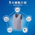 【non-no儂儂】男性涼感爽快寬肩V領背心 M-XL：圖片 2